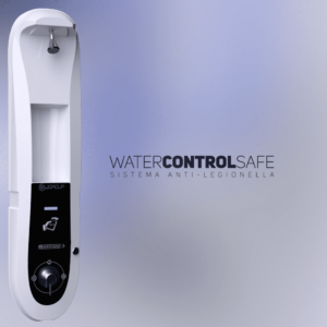 Doccia a gettone automatica antilegionella water control safe con sfondo